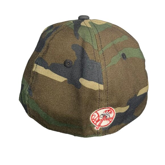 New Era New York Yankees Fitted Hat M L Camouflage 39Thirty 6 Panel Embroidered - Picture 5 of 7